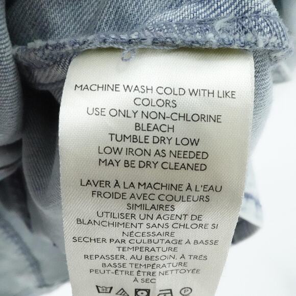 Free People Dress Womens 6 Blue Amber Denim Stretchy Western Boho Casual - Picture 16 of 16